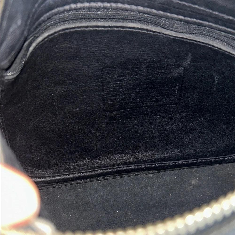 Black Leather Messenger Bag